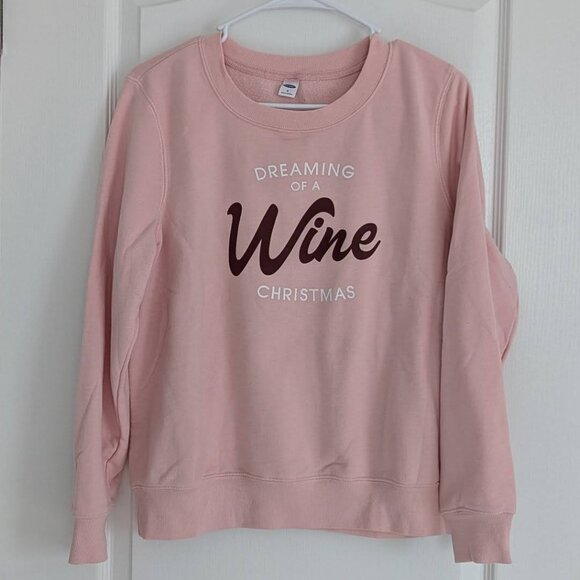 ON Pink Christmas sweatshirt - size M - Picture 1 of 2